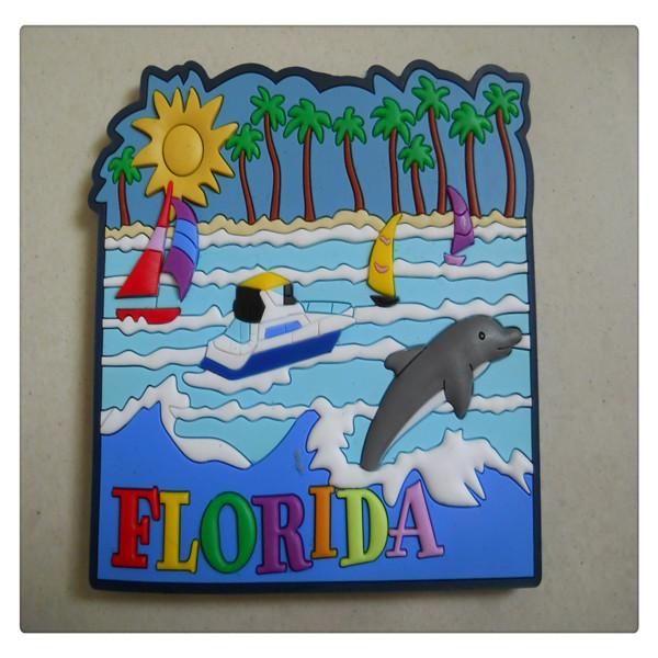 USA FLORIDAうみ風景ラバーマグネット