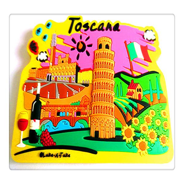 イタリア旅行風景用記念品ラバーマグネット